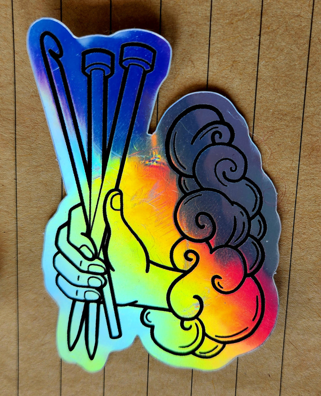 Ace of Needles (Wands) Sticker by toil & trouble